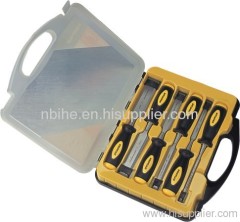 6pcs High quality wooden Chisel Set in power plastic case