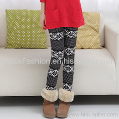 Snowflake Jacquard Leggings