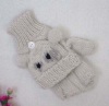 Acrylic jacquard knitted Converter style glove for winter