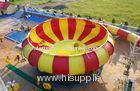 Aqua Park Equipment Fiberglass Water Slides, 19m Height Waterpark Super Bowl For 2 People