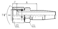 JIC FEMALE HYDRAULIC HOSE FITTING PIPE FITTING CONNECTOR