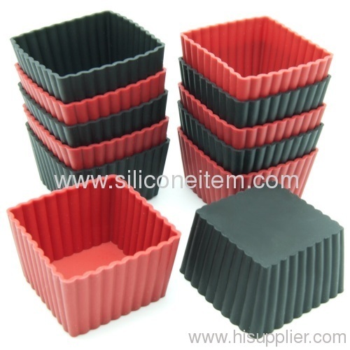 Mini Square Silicone Reusable Baking Cup