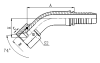 26741 45° JIC FEMALE 74° CONE SEAT HYDRAULIC HOSE FITTING PIPE FITTING COUPLING