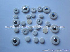 White Leather Bass Clarinet Pads