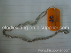 2012 hot sale customized silicone dog tag