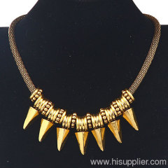 Fashion Punk Gothic Gold Plated Jewelry Snake Chain Necklace
