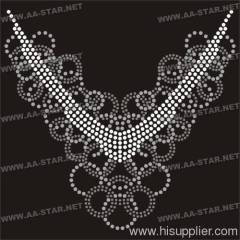 Rhinestone Necklace motif deisign