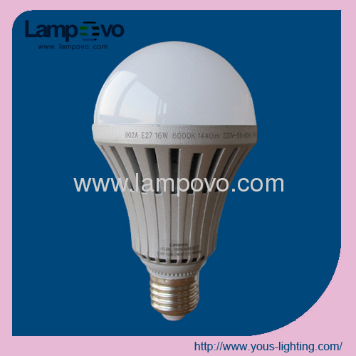 16W E27 LED bulb lighting SMD5630 Aluminium