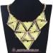 Large Triangle Bib Statement Necklace