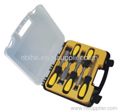 Metal Strike Cap All Purpose 5Piece Chisel Set with plastic inject box
