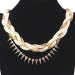 Braided Chain Leather Necklace