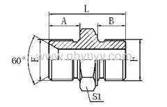 BSP MALE HYDRAULIC HOSE PIPE FITTING