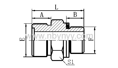 METRIC MALE HYDRAULIC HOSE FITTING PIPE FITTING CONNECTOR