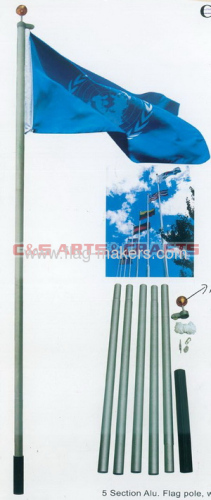 Aluminium flagpoles