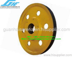 Hot rolling pulley