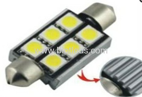 1W 6 SMD festoon car bulbs led car light