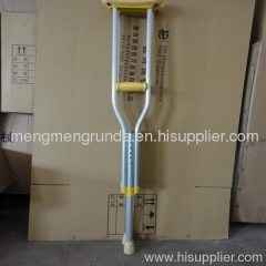 adjustable under arm aluminum crutch