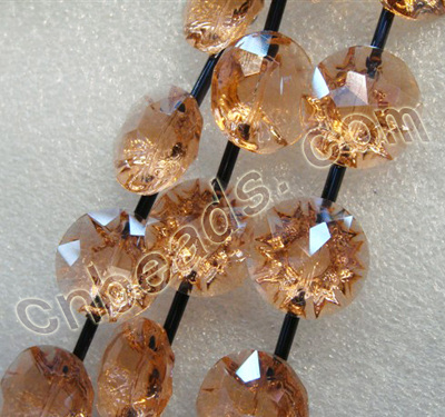orange round crystal button wholesale from China beads factory