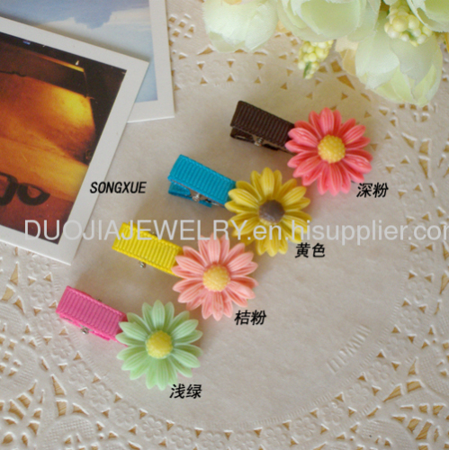 2012 Latest Fashion Resin Rubber Band with flower shape