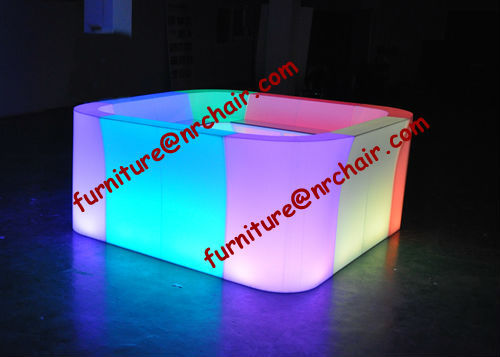 shanghai nightclub acrylic LED commercial circular bar counter design