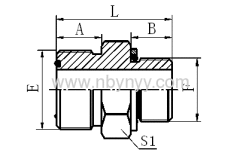 ORFS MALE/METRIC MALE HYDRAULIC ADAPTER FITTING ELBOW PIPE