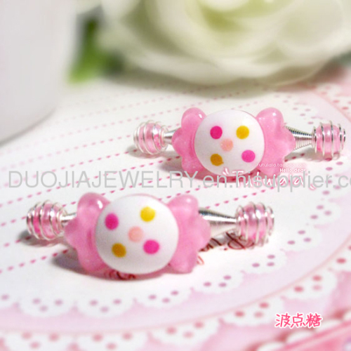 2012 Fashion Fancy Handmade SPRING001 Lovely Spring Hair Clip with Resin Design/Hair Elastic Bands 