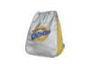 Silver, Yellow 210D Polyester Promotional Drawstring Backpacks For Gift, Shopping Bags