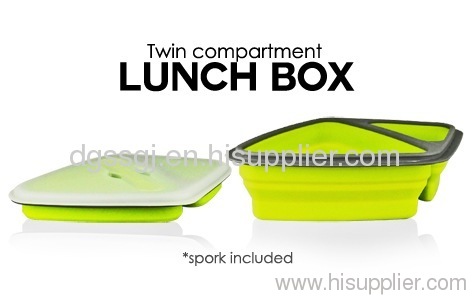 silicone cute lunch box