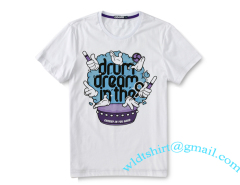 Promotional t shirt with custom printing