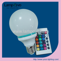 LED bulb lighting 1W E27 RGB