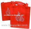 Red Recycled Shopping Bags, Non-woven Recycle Handled Bag OEM / ODM