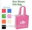 Pink Non-Woven Tote Bags, Nonwoven Shopping Bag With Heat Transfer Logo