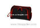 Black, Red 600D Polyester Cute Cosmetic Bags with Front Pocket OEM / ODM