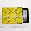 Yellow Waterproof Ipad Protective Sleeve With Screen Printing LOGO, Leather Ipad Bag