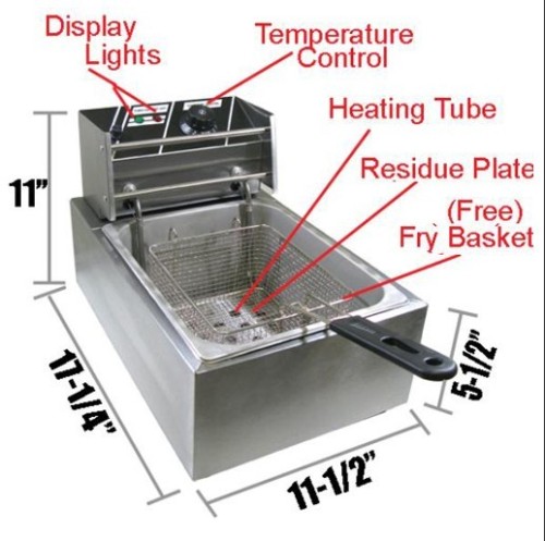 Electric Deep Fryer 1 tank 1 basket