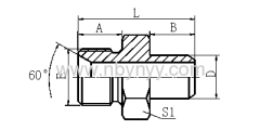 BSP MALE HYDRAULIC ADAPTER FITTING ELBOW PIPE FITTING