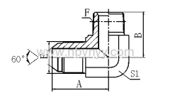 ELBOW JIS GAS MALE HYDRAULIC ADAPTER FITTING ELBOW PIPE