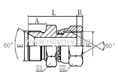 BSP MALE HYDRAULIC ADAPTER FITTING ELBOW PIPE