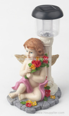 Resin solar angel lighting