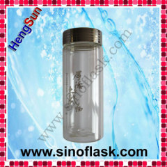260ml Borosilicated Glass Mug with Tea Strainer