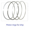 Piston rings for ship