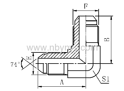 90° ELBOW JIC MALE HYDRAULIC ADAPTER FITTING ELBOW PIPE