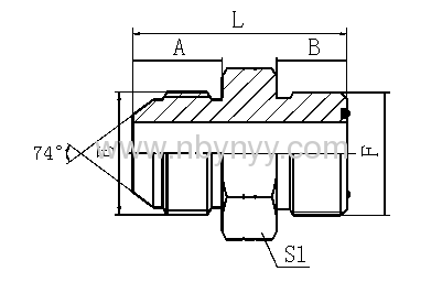 JIC MALE 74°CONE HYDRAULIC ADAPTER FITTING ELBOW PIPE