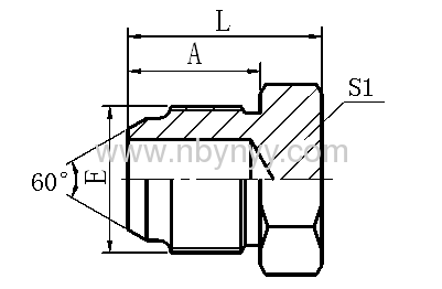 JIS METRIC MALE 60° CONE PLUG HYDRAULIC ADAPTER FITTING