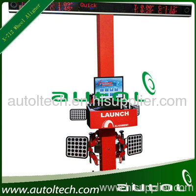 Launch wheel aligner with 2 cameras system