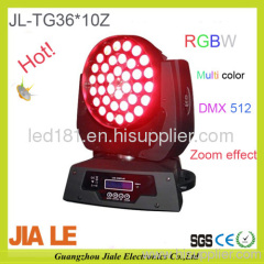 36*10W RGBW 4IN1 Multi Color Wireless With ZOOM DMX LED Moving Head Light Stage Ligh