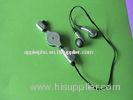 Custom Silver, Gold Mini Wired Earphones, Two Side Cute Retractable Earphone