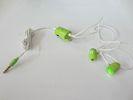 OEM Green Stylish High Clear MP3 MP4 Flat In Ear Wired Earphones