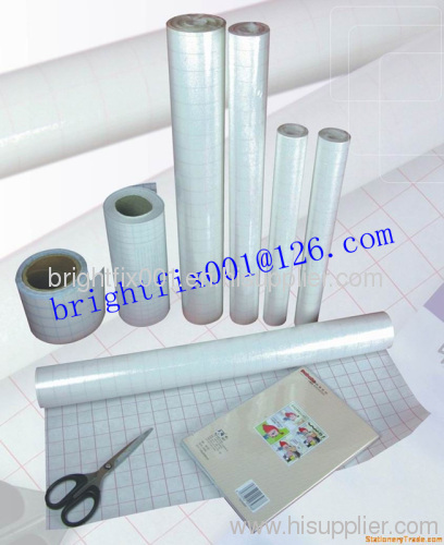 PVC /PP transparent REACH approved self adhesive bookcover film