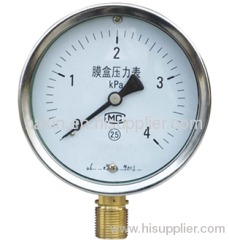 Capsule (Bellow) pressure gauges - YE-65/75/100/150/ ,YE-100H/150H ,YE-100HZ/150HZ